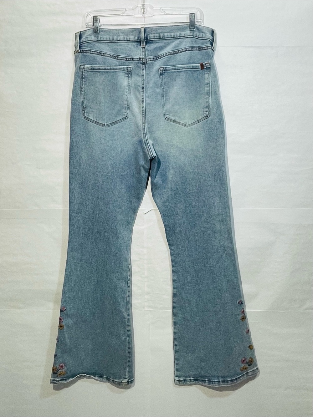 Jessica Simpson 16 Light Blue Floral Embroidered Daisy Flare Jeans VGUC - Picture 2 of 9